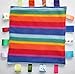 Baby taggie security comforter blanket -rainbow