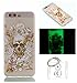 Produktbild Hülle Leuchtende Huawei P10 5.1 Zoll Silikon Etui Handy Hülle Weiche Transparente Luminous TPU Back Case Tasche Schale Leuchten In Der Nacht Für Huawei P10 5.1 Zoll + Schlüsselanhänger (P) (9)