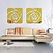 Produktbild AIKE Square Rose Pattern Mirror Aufkleber DIY Home Art Dekoration Wohnzimmer Schlafzimmer Badezimmer Selbstklebende Abnehmbare Acryl, Gold