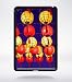 Produktbild Schutzhülle Lampions chinesischen kompatibel Apple iPad Mini 4 Rand schwarz