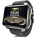 Produktbild htfrgeds Smartwatch mit schwarzem Sportarmband (Bluetooth 4.0, WLAN, GPS,Android Smart Watch Phone)1GB 16GB 1200MH 130W MP4 Cámara 3G (2.2 Zoll) Display Smartwatch (Schwarz)
