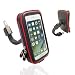 Produktbild [Upgraded Version] Wasserdicht Motorrad Handyhalterung, Wrcibo Universal 360 Drehbar Motorradhalterung Schutzhülle case Tasche für iPhone 6/6s/7, Samsung Galaxy note 3/4/5