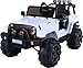 Price comparison product image Rocket Wrangler 4x4 12v Electric Battery Ride on Jeep (White)