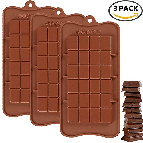 IHUIXINHE 24 cavidades Moldes de Silicona para Hielo, Tartas, Chocolate - 100% alimentarias y sin bpa,Apto para Chocolate