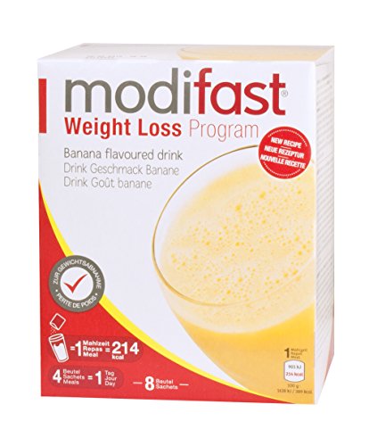 Preisvergleich Produktbild Modifast Programm Drink Pulver Banane, 8 x 55 g