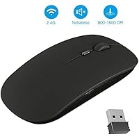 Kanget Ultra Slim Wireless Mouse (Black)