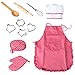 Produktbild BESTONZON 11Pcs Chef Set Complete Kids Kitchen Geschenk Spielset mit Kochmütze Schürze Kochen Mitt und Utensilien für Kinder Kochen spielen