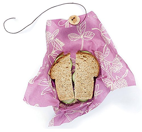 Bee ’s wiederverwendbar Clover Sandwich Wickeln, nachhaltig zur Aufbewahrung von Lebensmitteln, 33 x 33 cm - 2