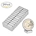 Produktbild Willingood Neodym-Super-Magnete Würfel 10 x 10 x 4 mm [24 Stücke] Sehr starke Magnete für Glas-Magnetboards, Magnettafel, Whiteboard, Tafel, Pinnwand, Kühlschrank, und vieles mehr