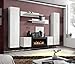 Produktbild Juub Anbauwand Wohnwand Wohnzimmer Schrankwand Fly C Hochglanz PVC - Fly M1 WW