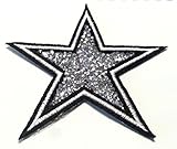 'Aplicación con brillantes para aufbuegeln brillantes - Estrella de 10 cm