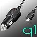 Produktbild Original q1 Kfz Ladekabel für HTC ONE max / ONE Mini / Desire 300 / Desire 500 /Desire 200/ Desire SV / Desire SV Dual / Butterfly / Butterfly S Dual Autoladekabel Reiselader