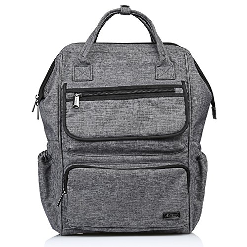LEMESO Sac à Dos Femme Homme Étudiant pour Randonnée Voyage Camping - Gris
