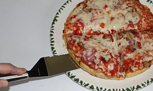 Pizzaschneider mit Pizzamesser/ Heber, 2 teiliges Set, Edelstahl in der Geschenkbox - 2