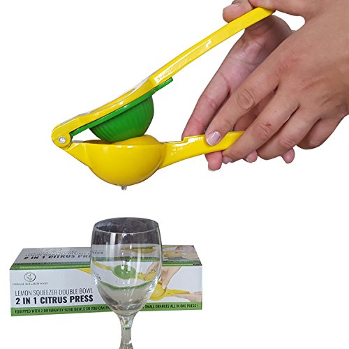 Zitruspresse Die beste Zitronenpresse – Zitronenpresse Limettenpresse Zitruspresse Premium Qualität in Edelstahl – Hand-Zitruspresse handelsüblicher Qualität – 100% Zufriedenheitsgarantie - 3