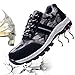 Produktbild Gainow Damen Herren Arbeitsschuhe Stahlkappe Sicherheitsschuhe Sportlich 200J Leicht Stahlkappe Atmungsaktiv Schutzschuhe Trekking Wanderhalbschuhe Hiking Schuhe Traillaufschuhe (43 EU, T Schwarz)
