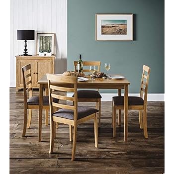 Julian Bowen Hudson Dining Table - Black Lacquer: Amazon.co.uk: Kitchen ...