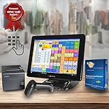 All-In-One Touch Kassensystem Colormetrics P2100, 38,1cm (15'') lüfterlos, schwarz