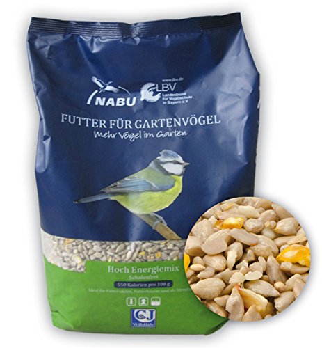 CJ Wildlife 110020615 Wildvogelfutter Streufutter "Hoch Energiemix" - schalenfrei 2 kg - empfohlen vom NABU und dem LBV