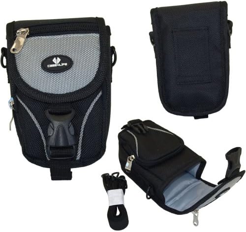 Case4Life Black/Grey Large Digital Camera Case for Nikon Coolpix L, P, S Series inc W100, A900, AW120, AW130, L610, S32, S810C, S9300, S9400, S9500, S9600, S9700, S9800, S9900 – Lifetime Guarantee