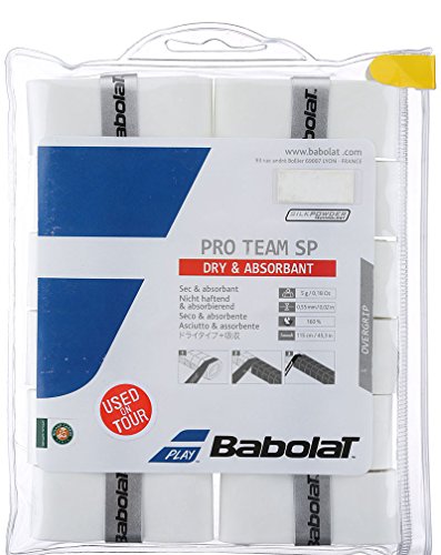 Babolat PRO Team Sp X 12, Accessorio Racchetta Unisex - Adulto, Bianco, Taglia Unica