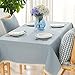 Produktbild Tabgw Rechteckige Tischdecke Esszimmer Garten Hotel Cafe table cover Tuch europäischen Stil wasserdicht Farbe Baumwolle und Leinen grau 130x220cm Home Decoration