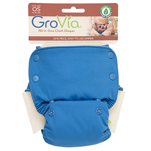 GroVia All in One Cloth Nappy for baby in Topaz