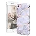 Produktbild YT MARQUEEN iPhone 7/iPhone 8 Hülle Marmor Handyhülle Glitzer Design TPU Weiche Silikon Handytasche Schutz Rückseite Flexible Soft Case Marble Cover Elegant Stoßfest Schutzhülle für iPhone 7/iPhone 8 - Weiß Roségold