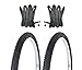 Produktbild 2 x MTB Reifen Fahrradreifen 26 Zoll 54-559 26x1.95 inklusive 2 x Schlauch mit extranlang Autoventil 48mm