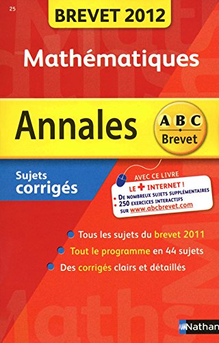 Download ANNALES BREVET 2012 MATHS COR Download ANNALES BREVET 2012 MATHS COR