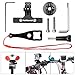 Produktbild Fantaseal® Actionkamera Fahrrad Halter Set Aluminium Action Kamera Fahrrad Befestigung Kit Velo Halterung Cambo Actioncam Rennrad halterung für GoPro mit GoPro Fahrrad Sattelhalter / Sitzhalterung + Actionkamera Fahrrad Steuersatz Halterung / Mountain Bike Actioncam Klemmbolzen Halter / Bike Headset Mount für GoPro + Zubehör für GoPro Hero5 / Hero5 Session / Hero4 Session / Hero4 / 3+ / 3 + SJCAM Garmin Virb Xiaomi Yi DBPOWER Qumox Vic Tsing + GoPro ähnliche Actioncam- Schwarz