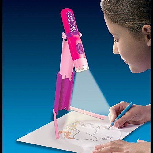 Märchenwelt Zeichenprojektor mit 6 verschiedenen Motiven in pink – Märchen Wandprojektor mit 6 verschiedenen Motiven - 2