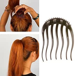 Rimeet 2pc Magic Women Hair Comb Pads Base Hair Styling Clip Stick