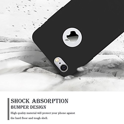 2 x Funda iPhone 6 Plus   6S Plus  SpiritSun Soft Carcasa Funda Dise  o Mate Opaco Ultrafina TPU Bumper para iPhone 6 Plus   6S Plus  5 5 pulgadas  Suave Silicona Piel Carcasa Ultra Delgado y Ligero Goma Flexible Anti-ara  azos Anti Golpes Parachoques Protectora Carcasa - Negro   Azul Marino