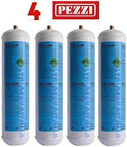 Lotto 4 x Cylinders CO2 Disposable 600 G for Home gasatori E290