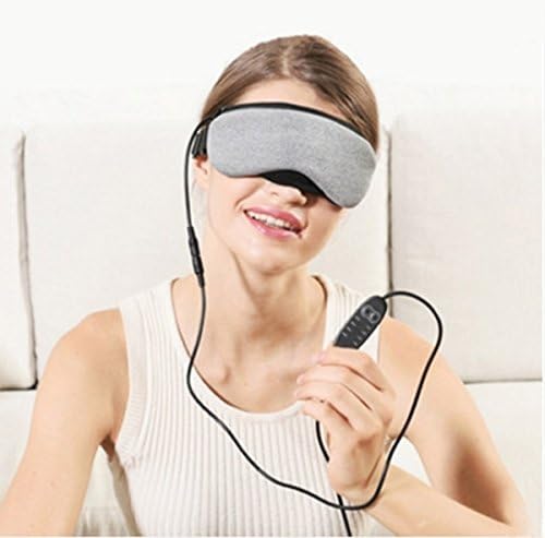 Heated Eye mask - ETUCRAY Cotton Eye Mask, Warming Night Electric USB Heated Hot Pads, Massage Mask, Adjustable Temperature Control, Designed to Relieve for Blepharitis Dry Stress Puffy Eyes