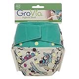 GroVia® Hybrid One-Size Cloth Nappy Shell, Hook & Loop, Funfair