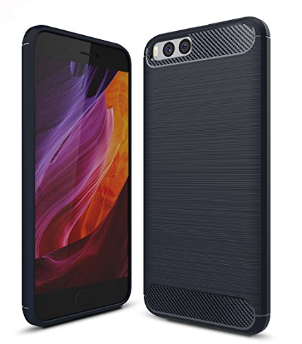 Xiaomi Mi6 Funda  SMTR Calidad premium Cubierta Delgado material de silicona Funda Protective Case Cover  Dise  o durable   M  xima protecci  n contra golpes  para Xiaomi Mi6 - Azul