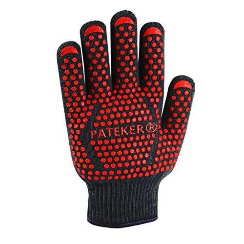 Pateker®- 2 Professionelle grillhandschuhe ofenhandschuhe Kochhandschuh -XL - 2