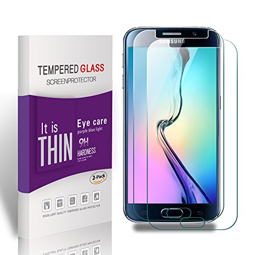 Vegbirt Galaxy S6 Panzerglas Schutzfolie, 2 Stück Panzerglas Displayschutzfolie, 9H Härtegrad schutzfolie glas für Samsung Galaxy S6
