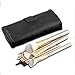 ShineMore Makeup Brush Set Perfect Gift For Ladies (12PCs come with a soft leather bag -2 colors) (Black)