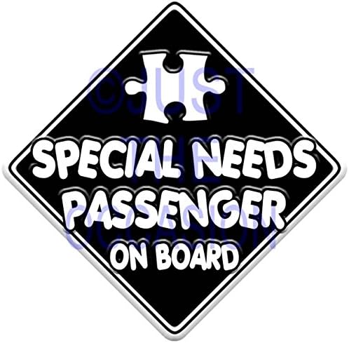 Special Needs Passenger Novelty Baby on Board car Window Sign