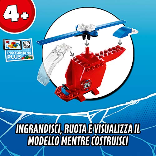LEGO-Super-Heroes-La-Minaccia-di-Mysterio-Marvel-Spider-Man-Playset-dAzione-con-Mech-Elicottero-e-la-Minifigure-di-Ghost-Spider-Set-di-Costruzioni-per-Bambini-4-Anni-Multicolore-76149