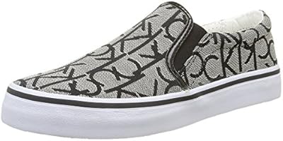 Calvin Klein Presley Ck Logo Jacquard/paten, Women's Low-Top Slippers