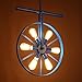 Produktbild Vintage Loft Industrial Kronleuchter Creative Iron Wheel Pendelleuchten Personalisierte Dekorative Lampen für Restaurant Café Club Bar , Blue , 50*65cm