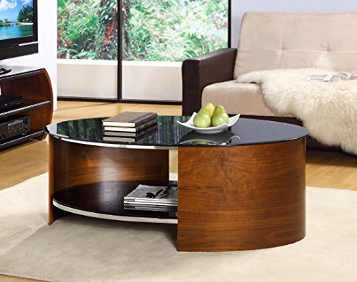 Jual JF301 Walnut Curved Coffee Table