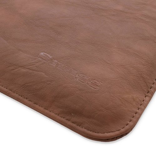 TheSnugg Notebooktasche für MacBook Air 13“ & MacBook Pro 13“ (33 cm), Kunstleder, Braun - 9