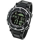 [LAD WEATHER] Gezeitenrechner Mondphasen Flut & Ebbe für Angeln Surfen Tauchen Digital Armbanduhren