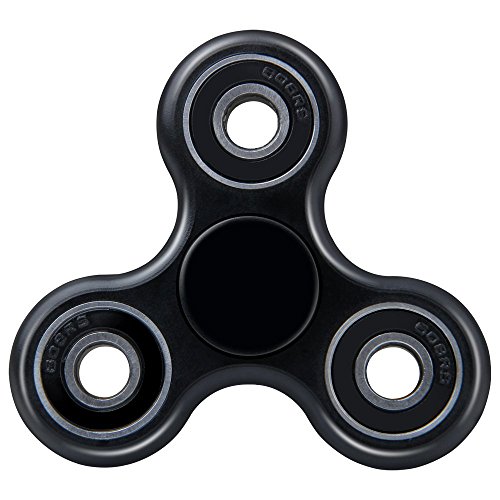 Tri Fidget Hand Spinner, High Speed Great bearings, Perfect For Relieving ADHD, Anxiety, Autism, Stress and Boredom in Adults and Children, Spins For Up to 5 Minutes, Non-3D Printed (Black) Tri Fidget Hand Spinner, High Speed Great bearings, Perfect For Relieving ADHD, Anxiety, Autism, Stress and Boredom in Adults and Children, Spins For Up to 5 Minutes, Non-3D Printed (Black)