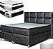 Produktbild Boxspringbett 180x200 cm Komfortbett Hotelbett Bett Schlafzimmerbett Bett (Schwarz)